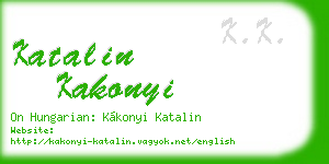 katalin kakonyi business card